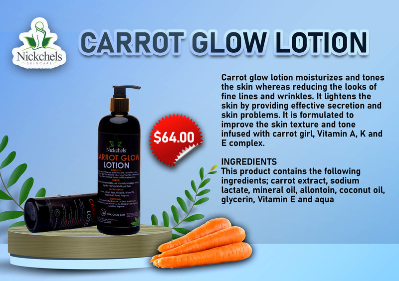 Carrot Glow Body Lotion Cream