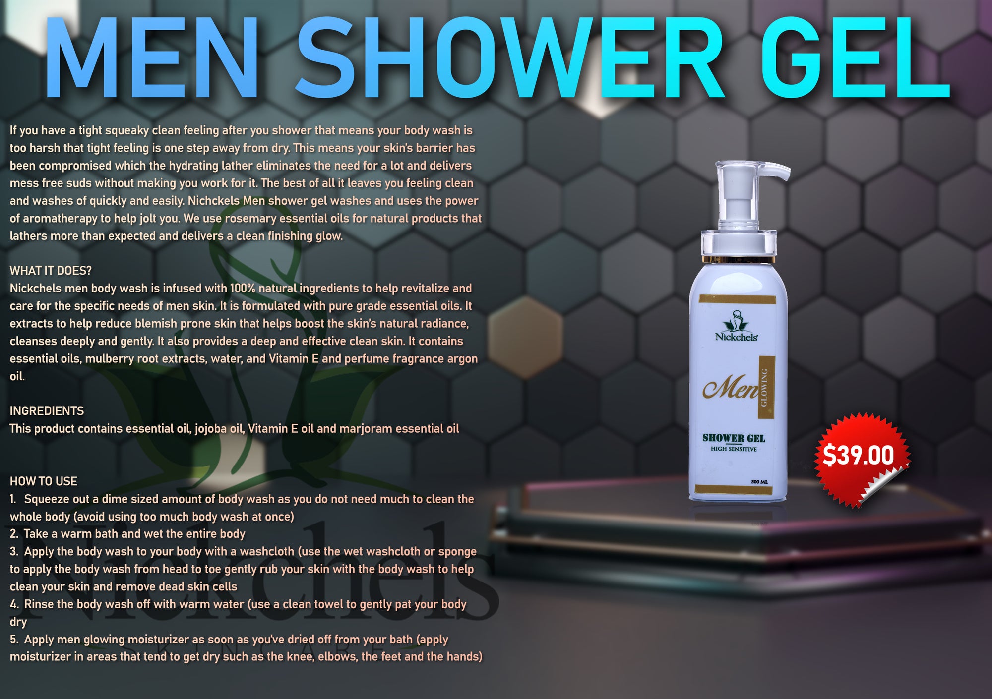 MEN SHOWER GEL