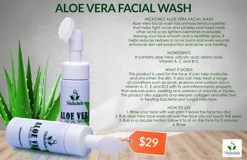 Aloe vera facial wash