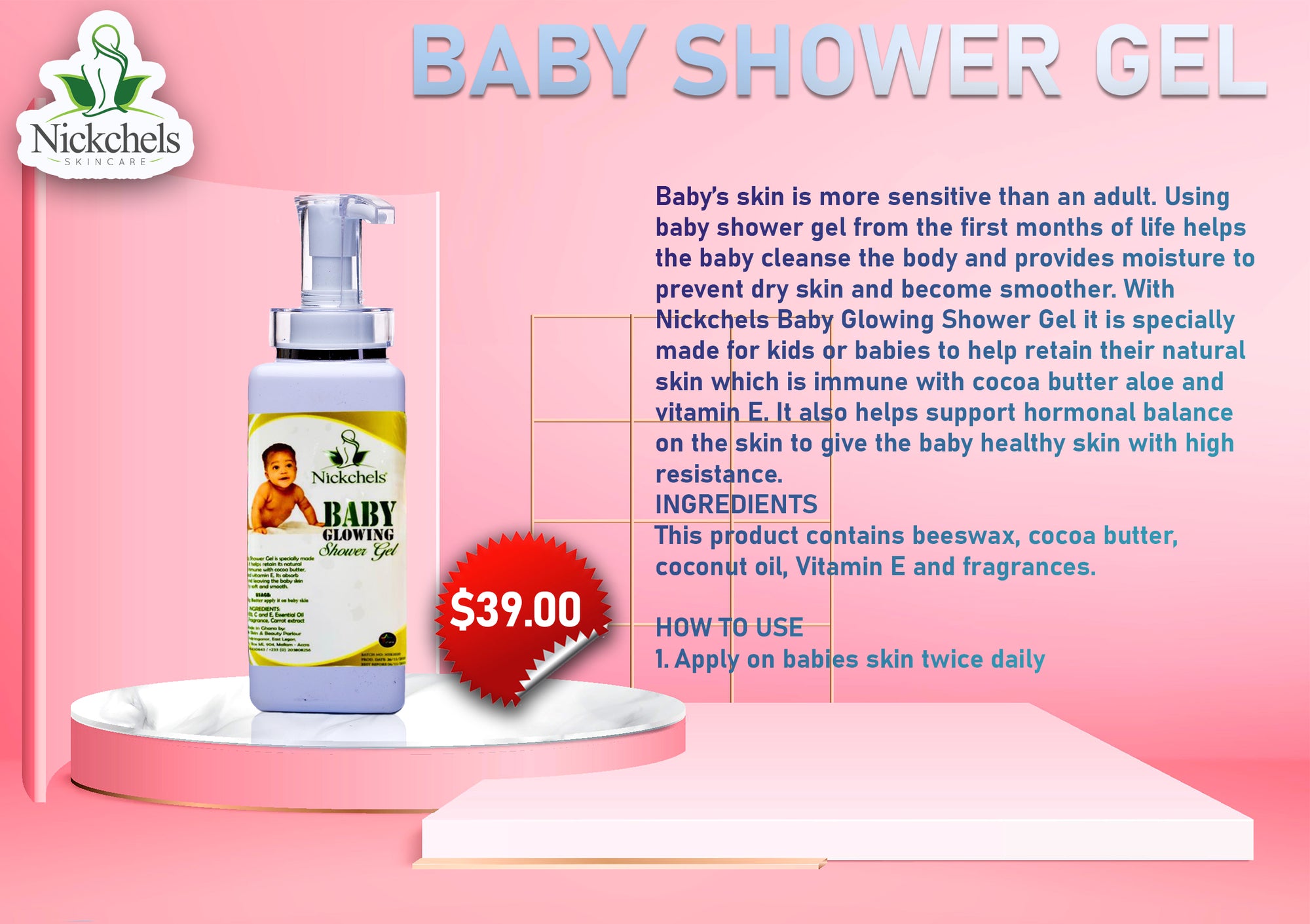 Baby shower gel