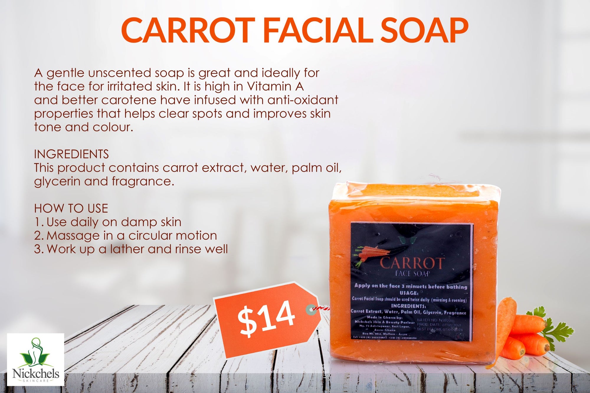 Carrot face soap