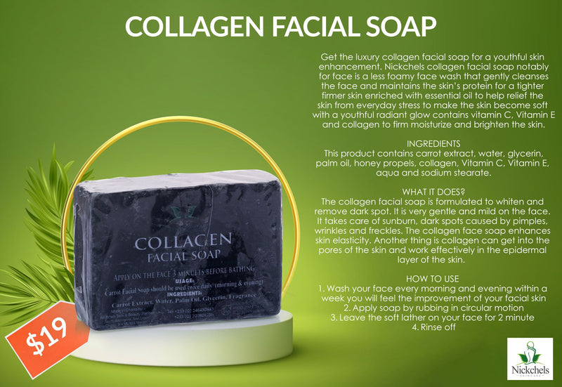 Collagen facial soap