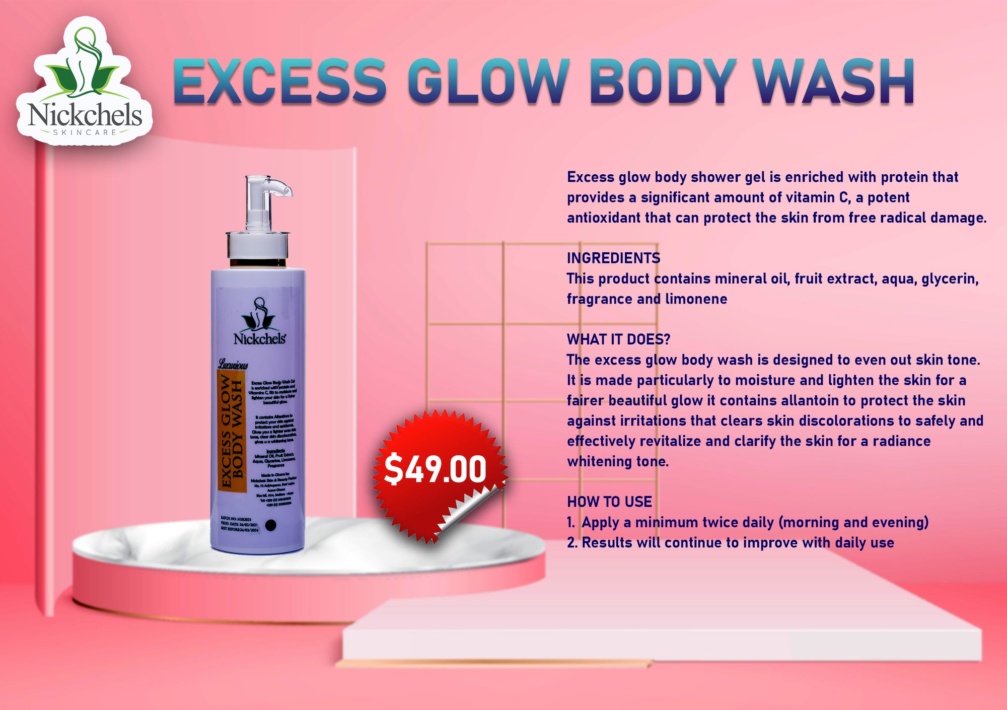 Excess Glow Body Wash