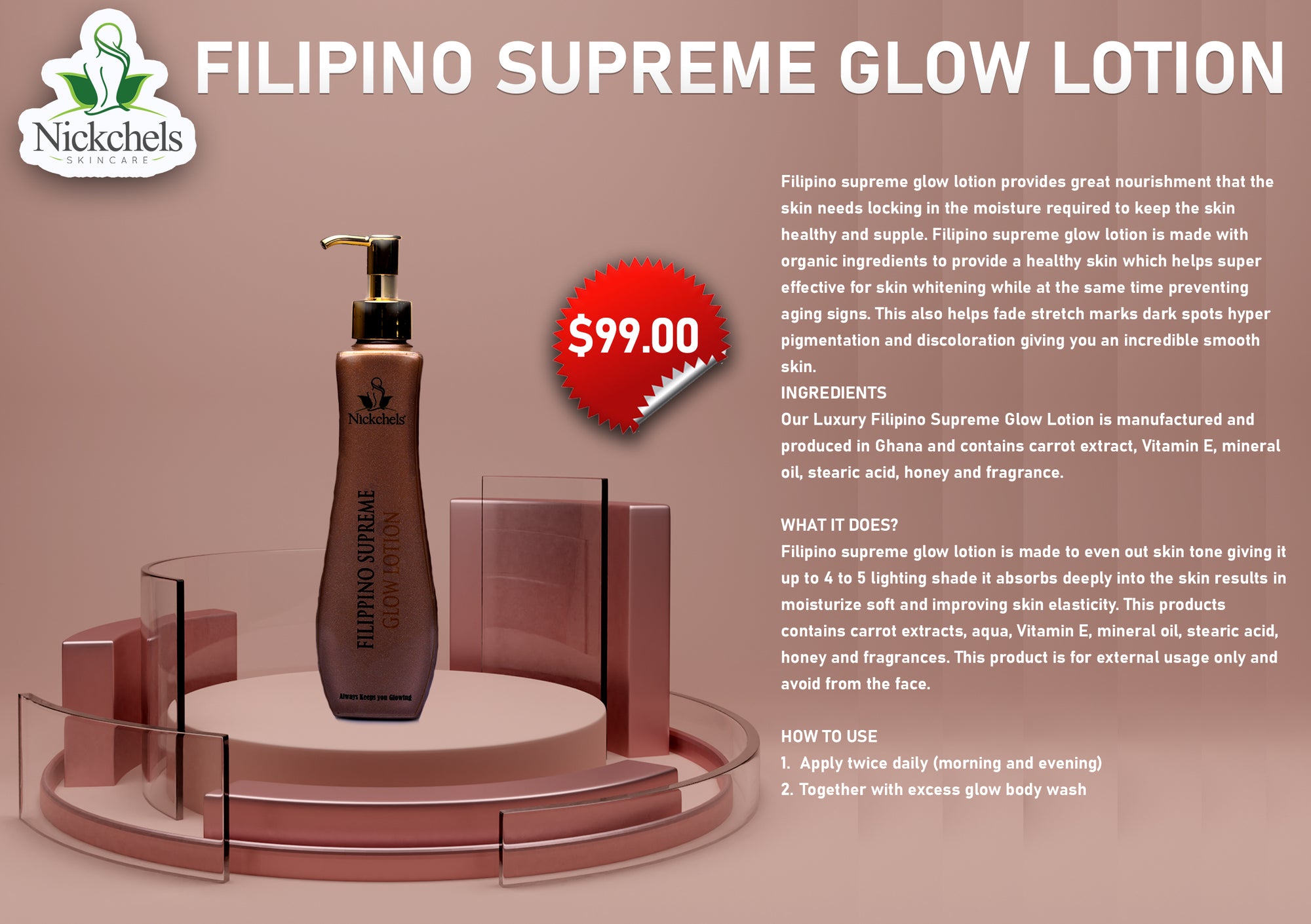 Filipino Supreme Glow Lotion